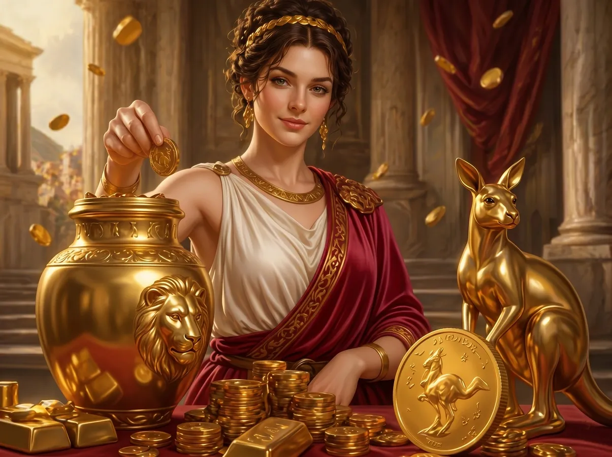 Golden vase
