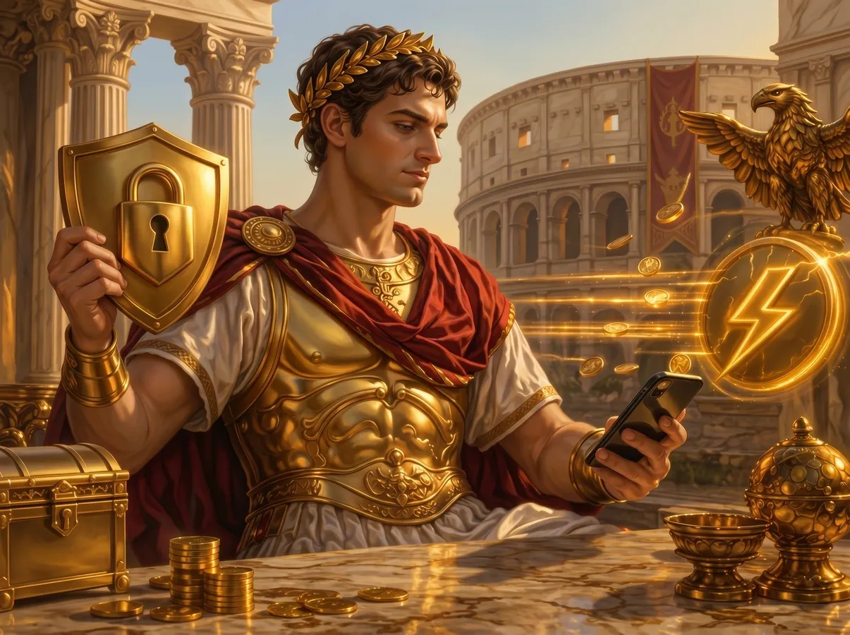 Roman gold shield